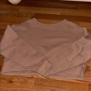 Colsie Tan Crewneck Sweater Soft Cotton Blend